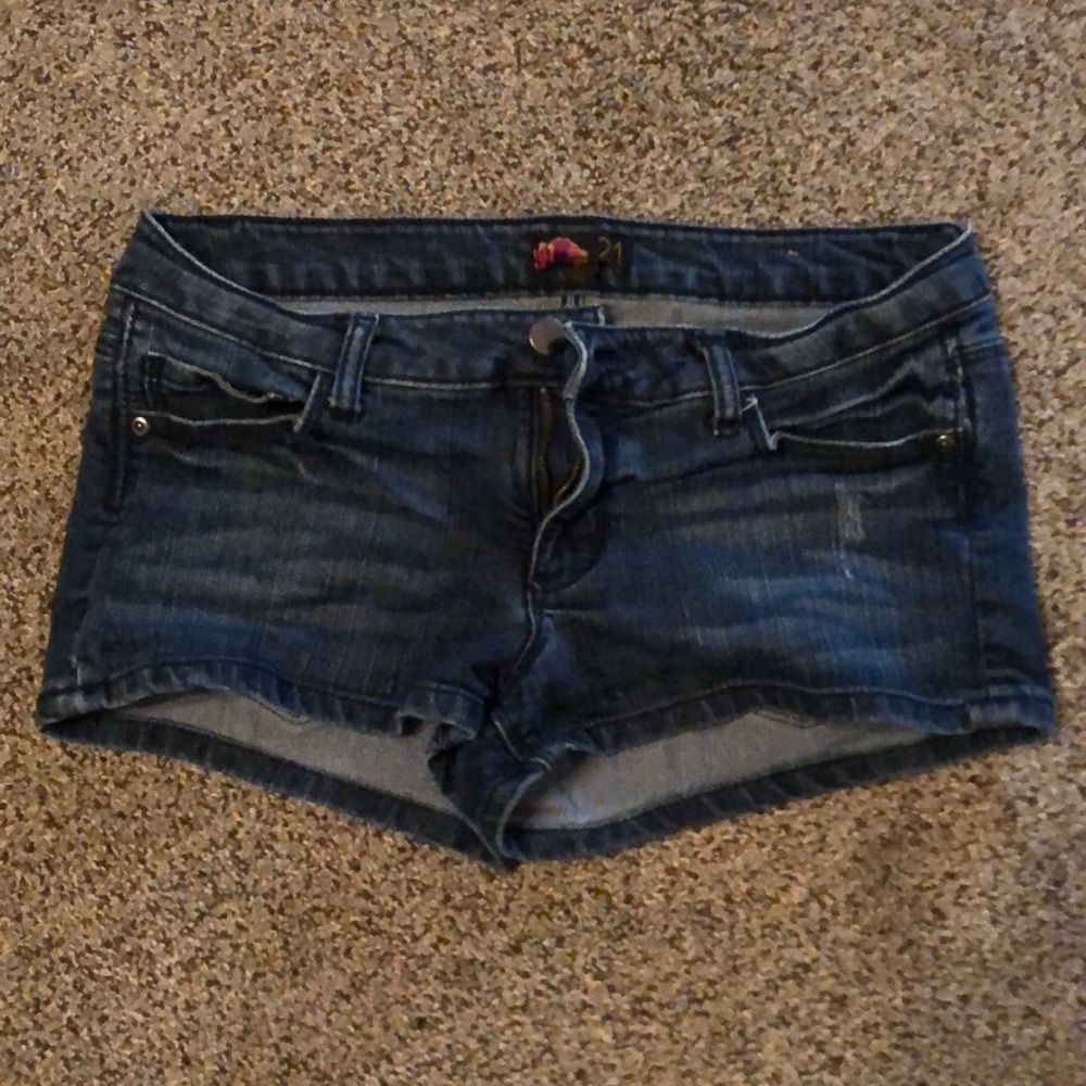 Denim shorts